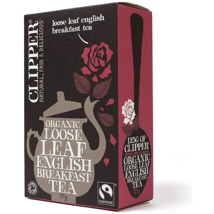 Clipper Luomu ja Reilun kaupan English Breakfast irtotee 125g