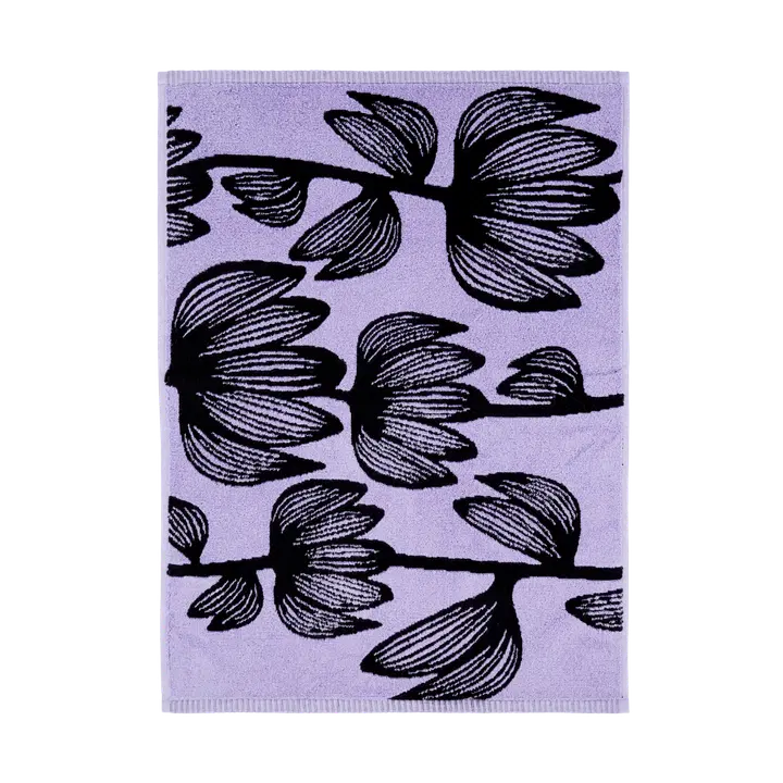 Finlayson käsipyyhe Alma 50x70 liila/musta