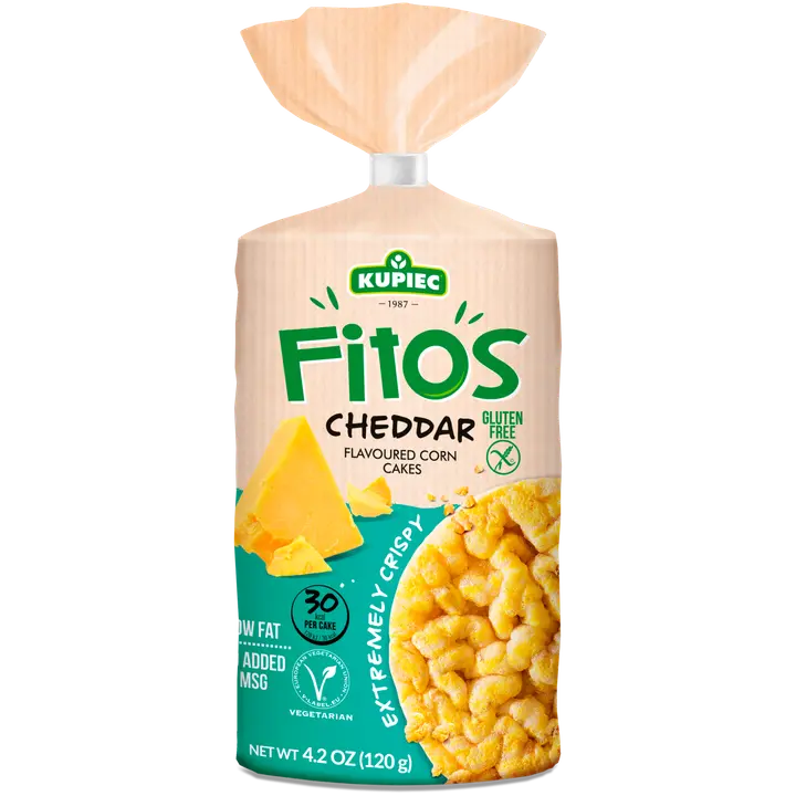 Kupiec Fitos maisivahvlid cheddari juustuga 120g