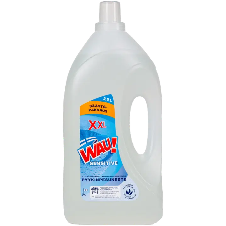 WAU! Pyykinpesuneste Sensitive XXL Hajusteeton 2,5 L