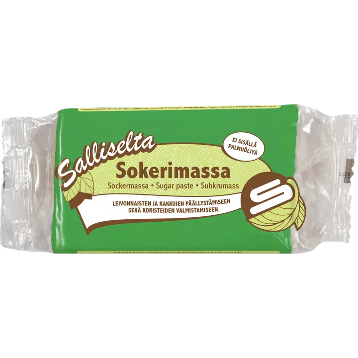 Salliselta Sokerimassa vihreä 250g