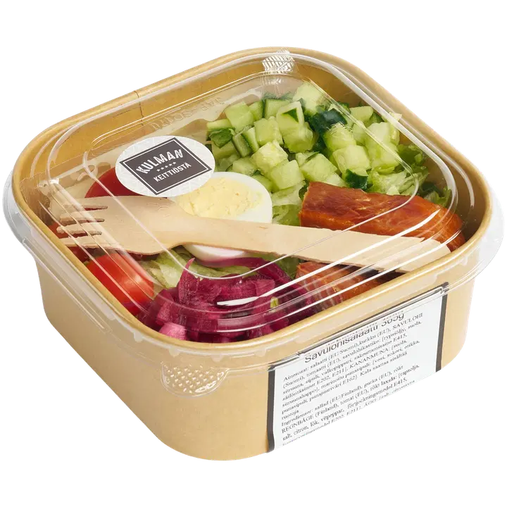 Kulman Keittiö savulohisalaatti pakattu 355 g