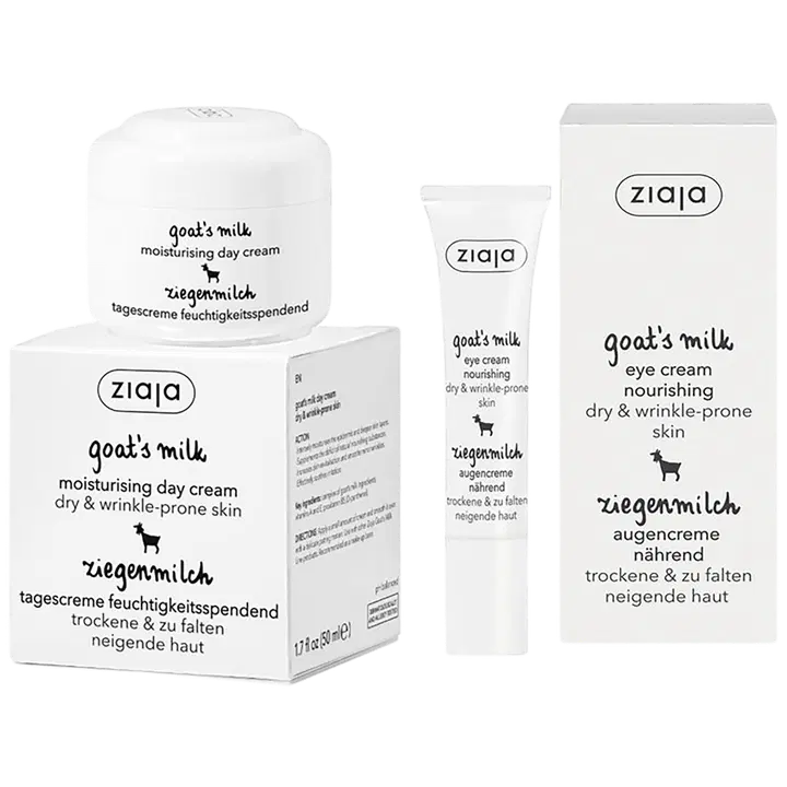 Ziaja Vuohenmaito päivävoide + silmänympärysvoide 50+15ml