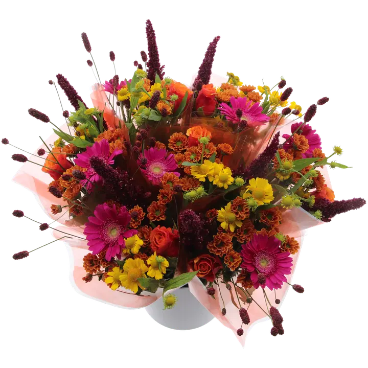 Bukett Ilona, ​​sortiment, flerfärgad blandad bukett, 6-pack, höjd 50 cm
