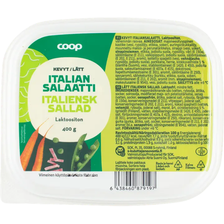 Coop Italiansalaatti Kevyt 400g