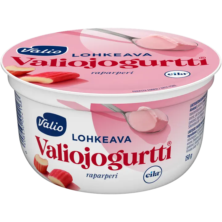 Valiojogurtti® lohkeava jogurtti 150 g raparperi laktoositon