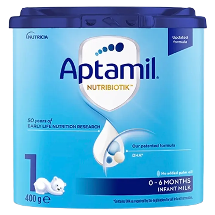 Aptamil® NUTRIBIOTIK™ 1 piimal põhinev imiku piimasegu alates sünnist, 400g