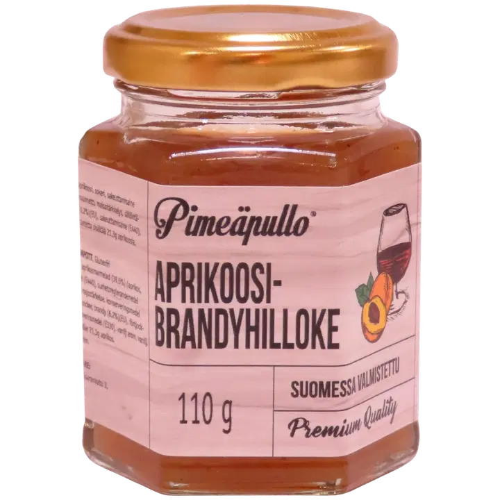 Pimeäpullo Aprikoosi-brandyhilloke 110g