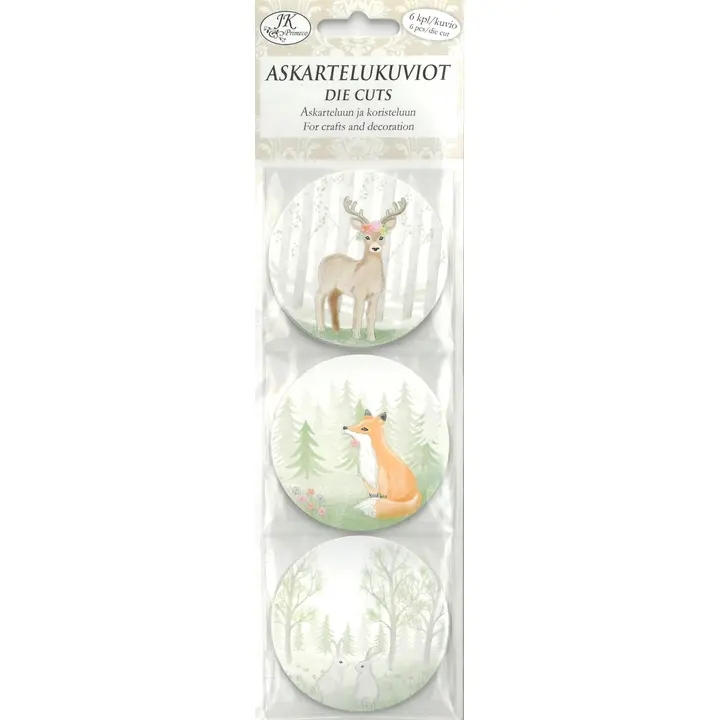 J.K. Primeco Askartelukuviot kapea Pohjolan metsä