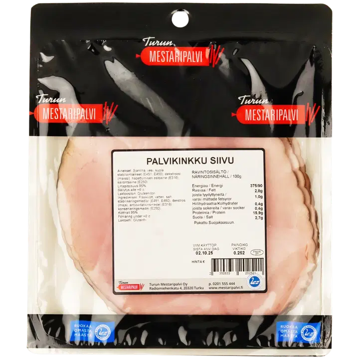 Turun Mestaripalvi palvikinkku siivu n. 250g