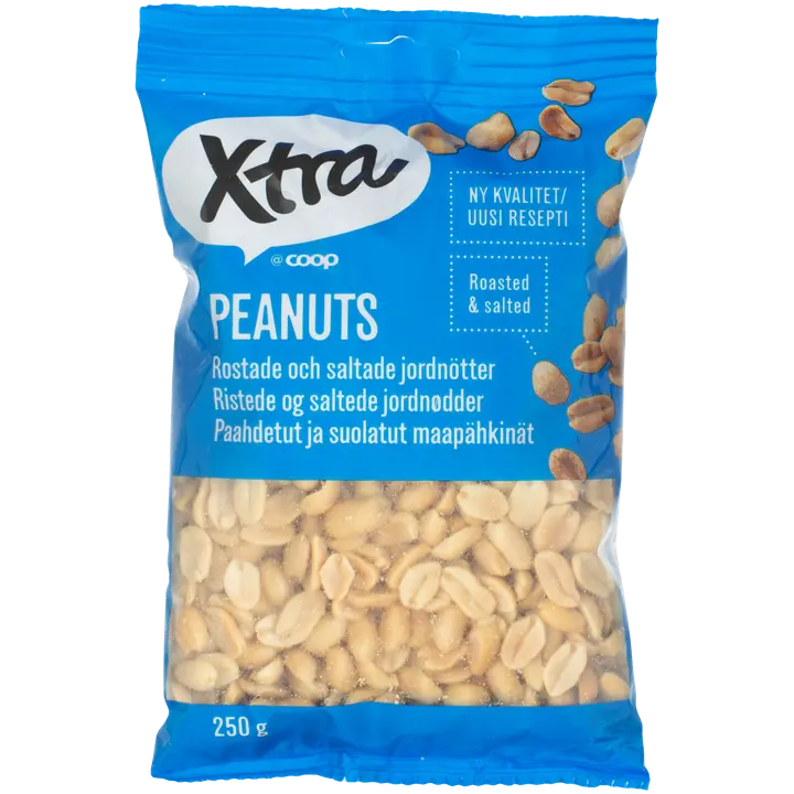 Xtra suolapähkinät 250 g