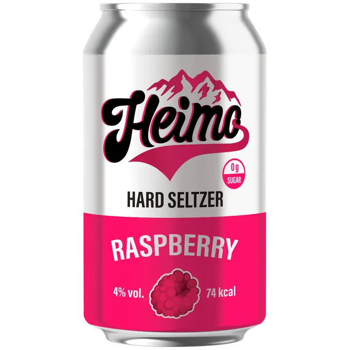 Heimo Hard Seltzer Raspberry 4,0% 330ml