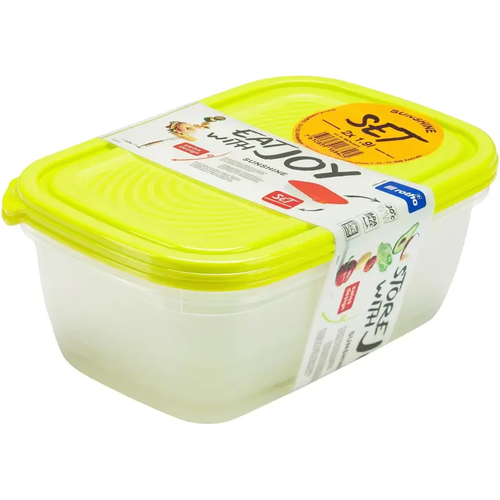 Rotho tiiviösetti Sunshine 2 kpl 1,9 l vihreä
