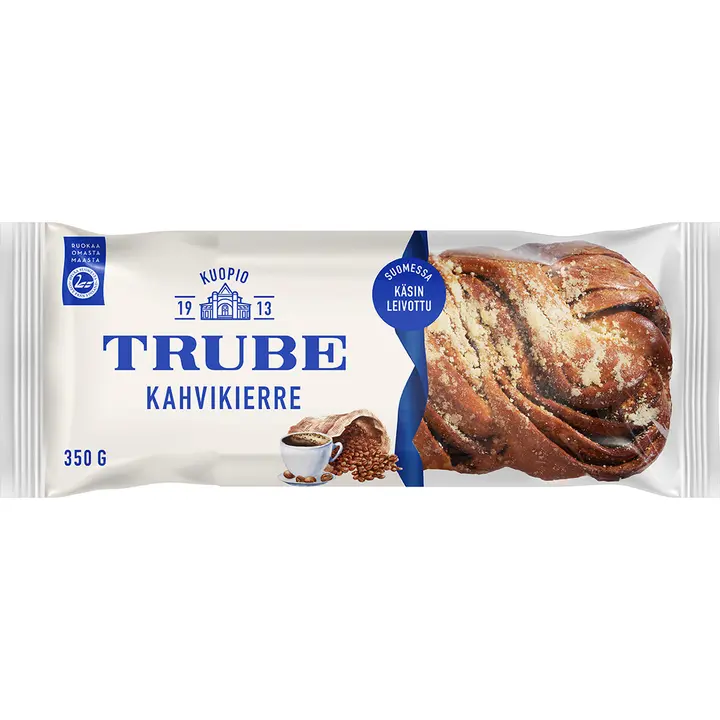 Trube Kahvikierrepitko 350 g pitko kahvinmakuisella täytteellä