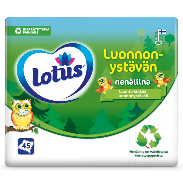 LOTUS Luonnonystävän nenäliina 45 kpl