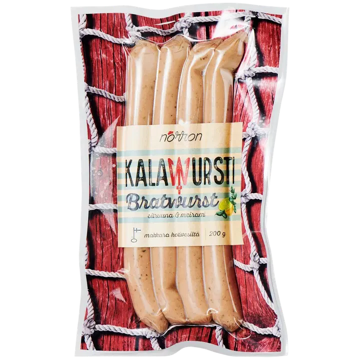 Norron Kalawursti Bratwurst sitruuna & meirami 200g