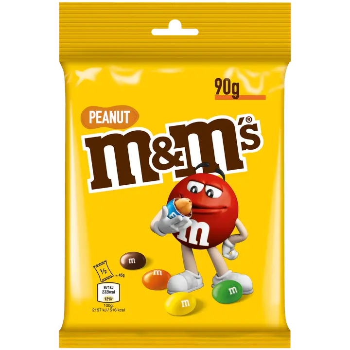 M&M´s pähklitega kommid 90 g