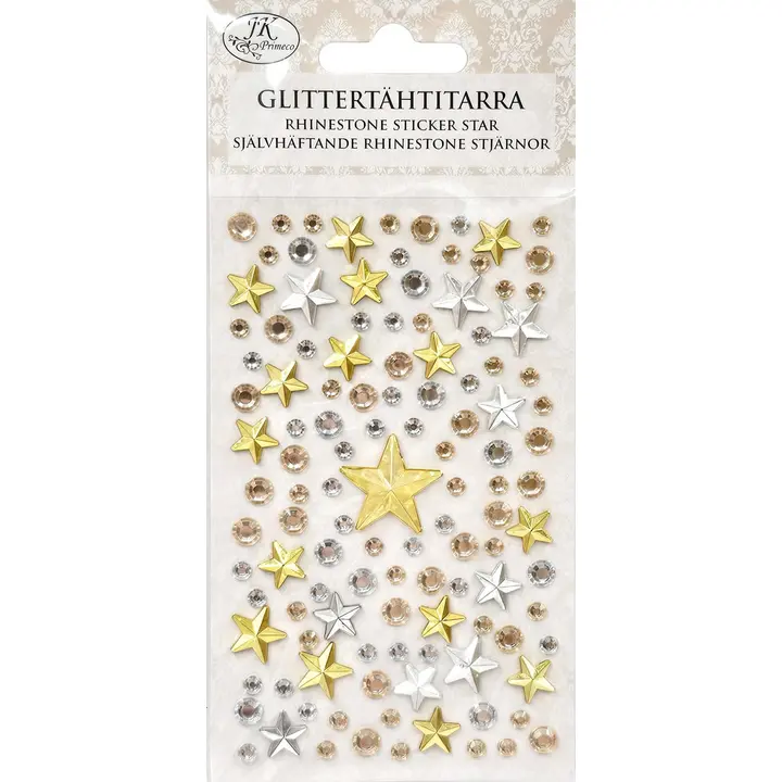 J.K. Primeco Glittertähtitarra kulta/hopea