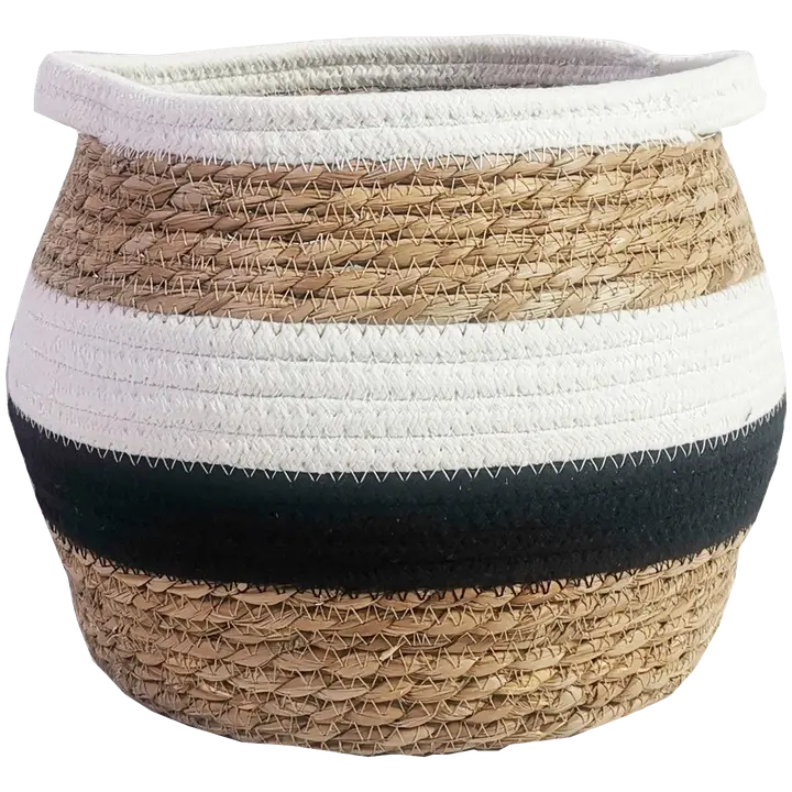 Säilytyskori 21536 meriheinä-puuvilla