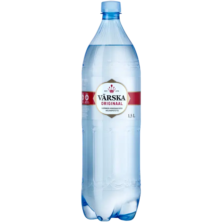 Värska Originaal luonnon mineraalivesi , hiilihapollinen 1,5L PET