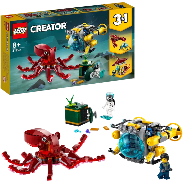 LEGO® Creator 3in1 Uponnutta aarretta etsimässä 31130