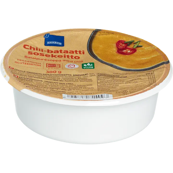 Rainbow vegaaninen chili-bataattisosekeitto 300g