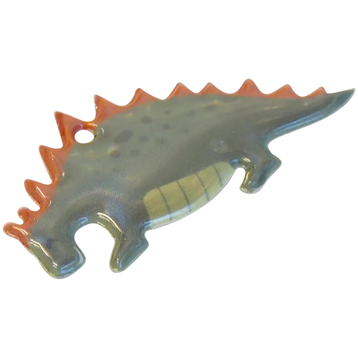 Kotimainen pehmoheijastin Dino, palloketjulla.