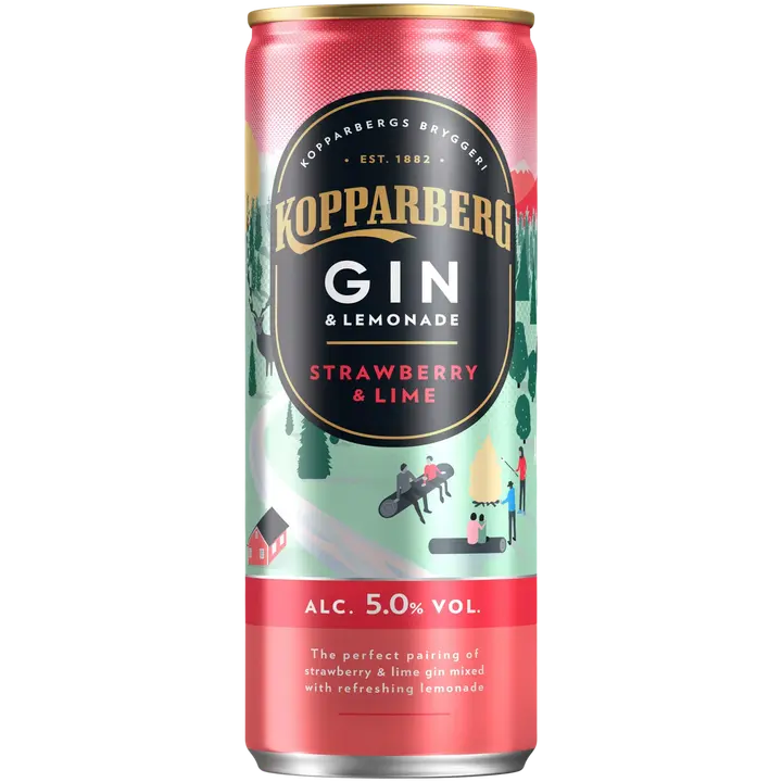 Kopparberg Strawberry-Lime &onade muu alkohoolne jook 5%vol 250ml