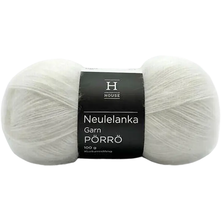 House lanka mohair-villa-akryyli Pörrö 100 g White 208