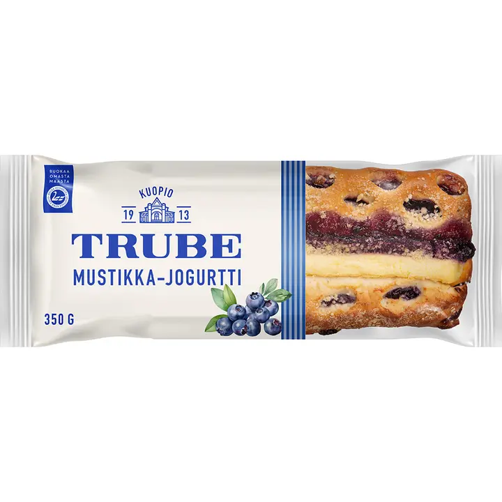 Trube Mustikka-jogurttihillopitko 350 g mustikka-jogurttitäytteinen pullapitko