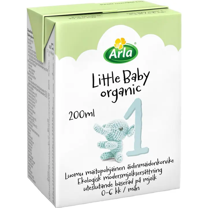 Arla Little Baby 1 200 ml Luomu maitopohjainen käyttövalmis UHT äidinmaidonkorvike