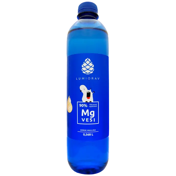 Lumiorav Magneesiumivesi kerge mulliga 568ml