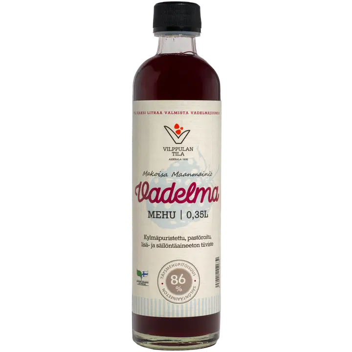 Vilppulan Tila Vadelmamehu 350ml, tiiviste