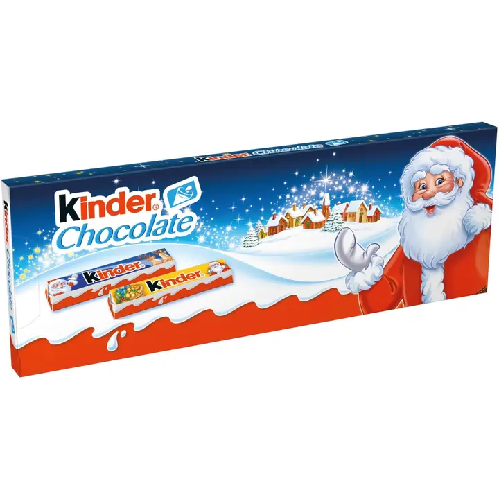 Kinder Chocolate maitosuklaata maitoisalla täytteellä 150g (12kp) Joulu