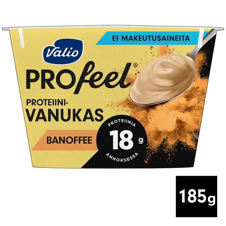 Valio PROfeel® proteiinivanukas 185 g banoffee makeutusaineeton laktoositon