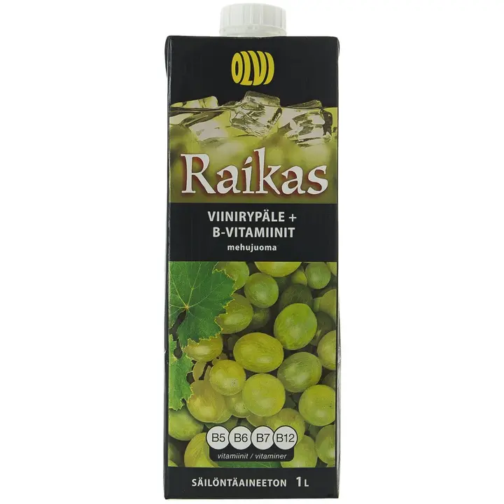 OLVI Raikas Viinirypäle + B-vitamiinit mehujuoma 1,0 l