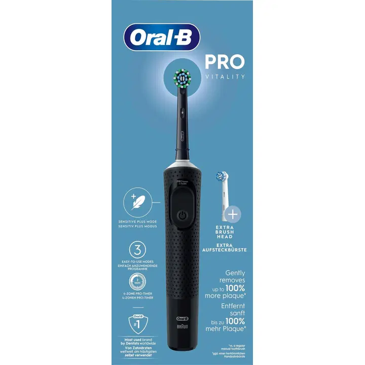 Oral-B Vitality Pro Black sähköhammasharja + lisävaihtoharja