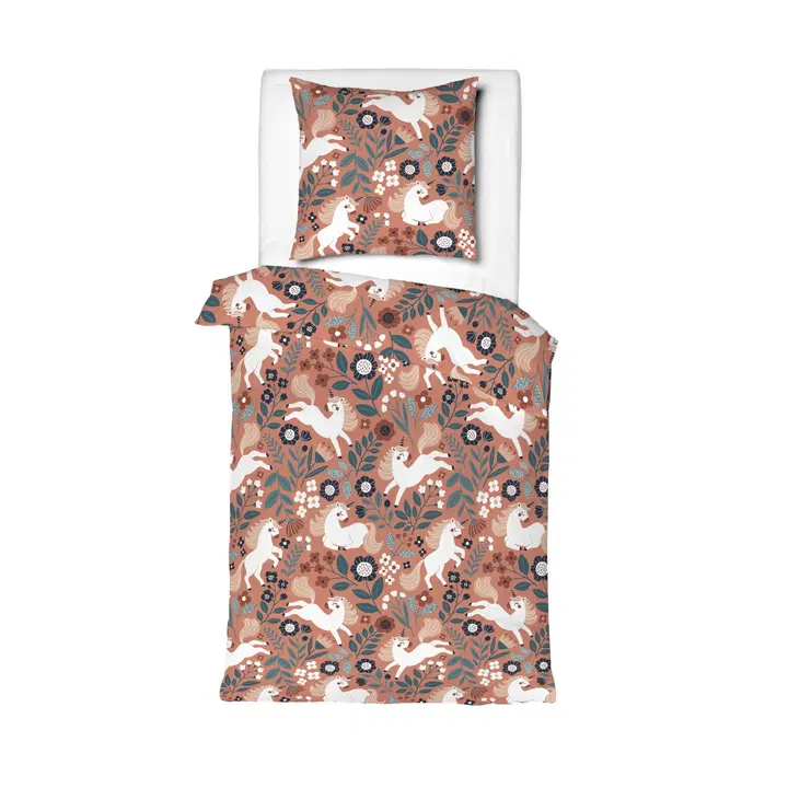 Mistral Home lasten pussilakanasetti Yksisarvinen 120 x 160 + 40 x 60 cm