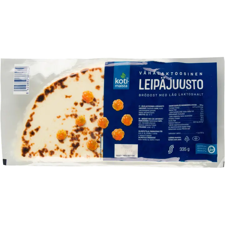 Kotimaista 335g leipäjuusto vähälaktoosinen