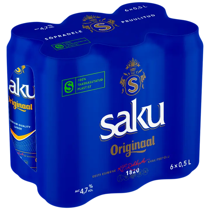 Saku Originaal õlu 6-pakk 4,7%vol 3L