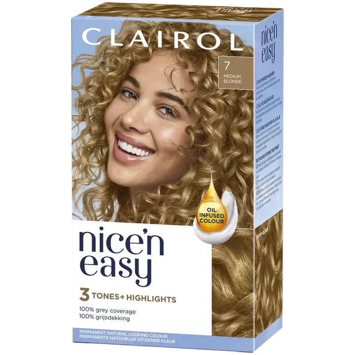 Clairol Nice´n Easy kestoväri 7 keskivaalea