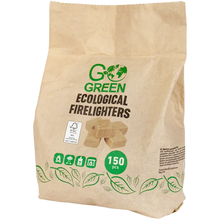 Go Green süütekuubikud 150 tk