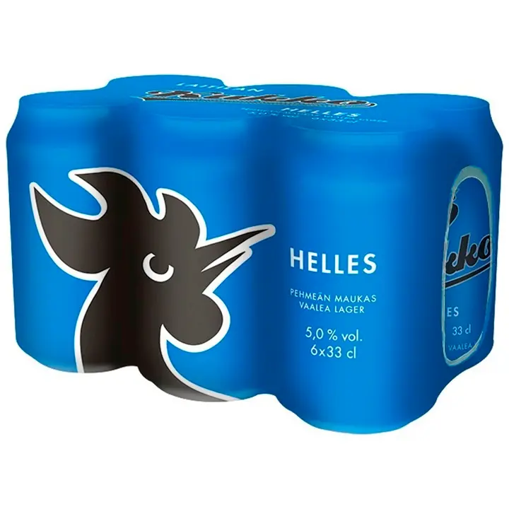6 x Laitilan Kukko Helles 5,0 til-% 0,33L olut