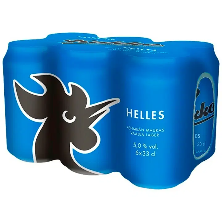 6 x Laitilan Kukko Helles 5,0 til-% 0,33L olut