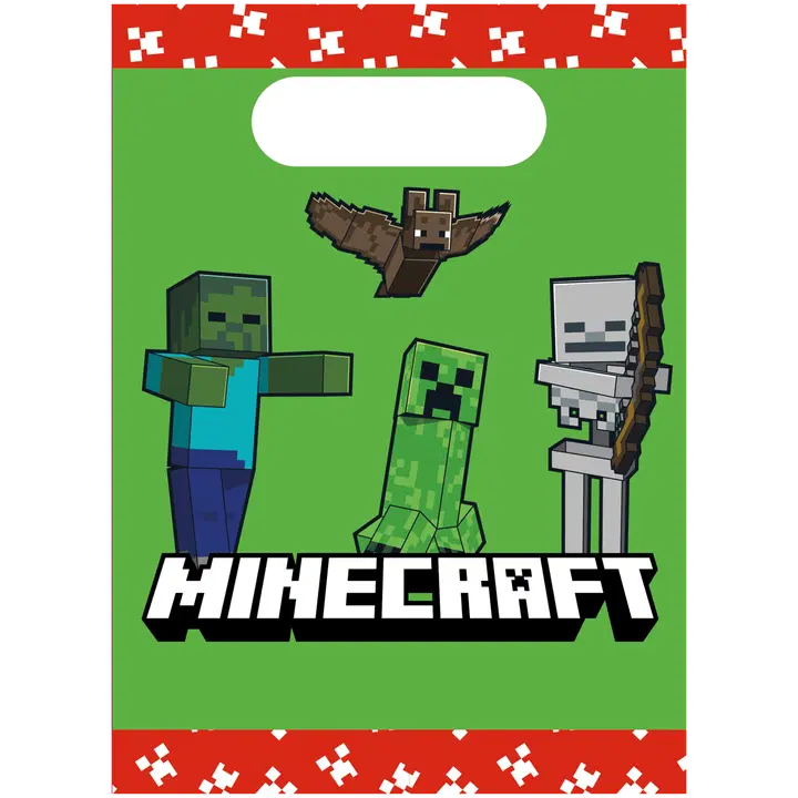 Decorata Party Minecraft FSC Paper Party Bags