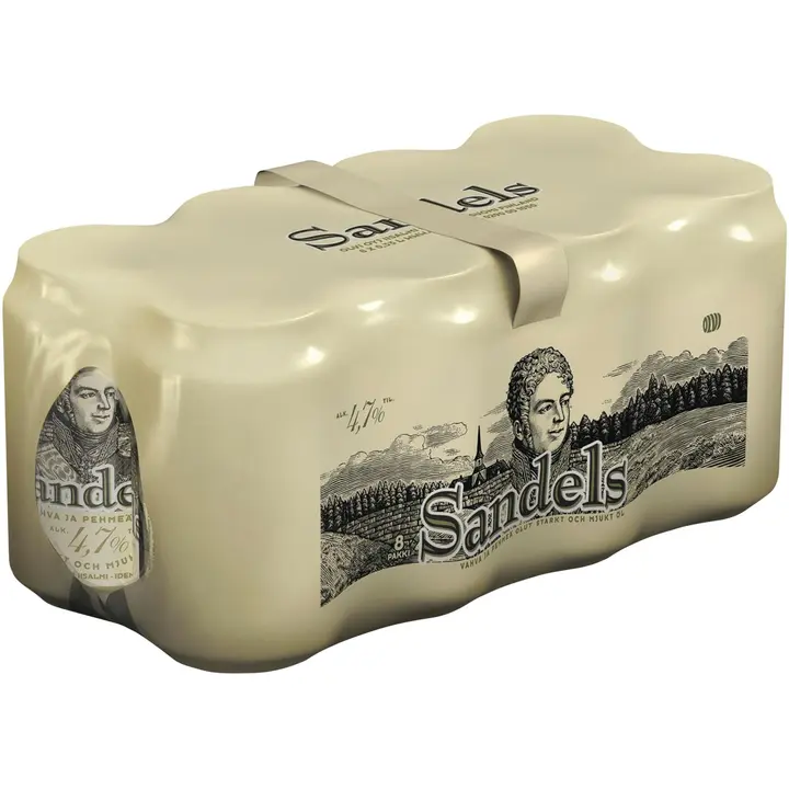 8 x Sandels 4,7% olut 0,33 l tlk kutiste