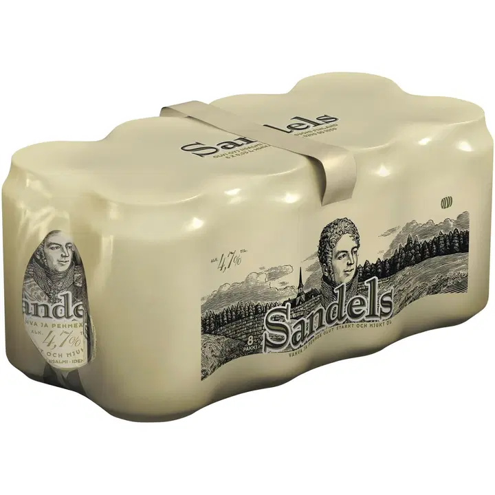 8 x Sandels 4,7% olut 0,33 l tlk kutiste