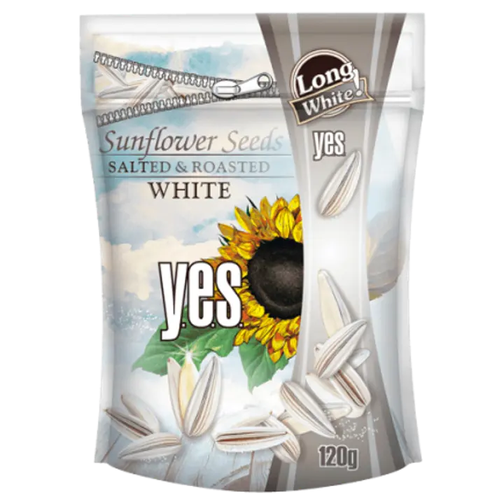 Y.E.S. valged soolased päevalilleseemned 120g