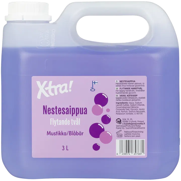 Vedelseep Xtra mustikas 3l