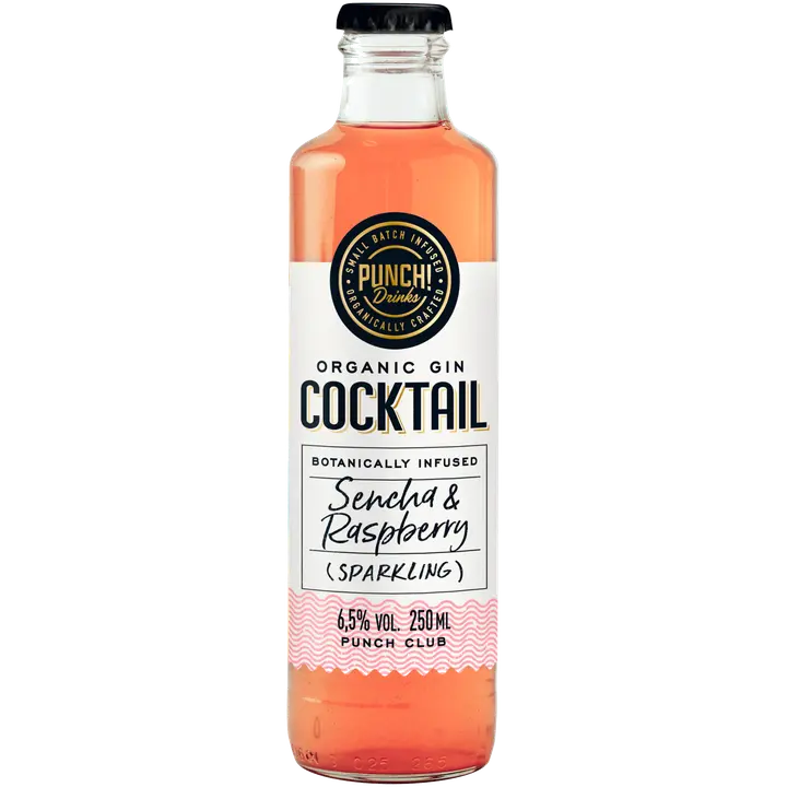 Punch! öko gini kokteil vaarikas ja sencha  muu alkohoolne jook 5%, 250 ml